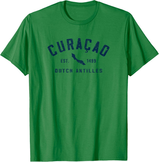 Curacao Dutch Caribbean Souvenir Cruise Vacation T-Shirt - T-Shirt | Irish Green