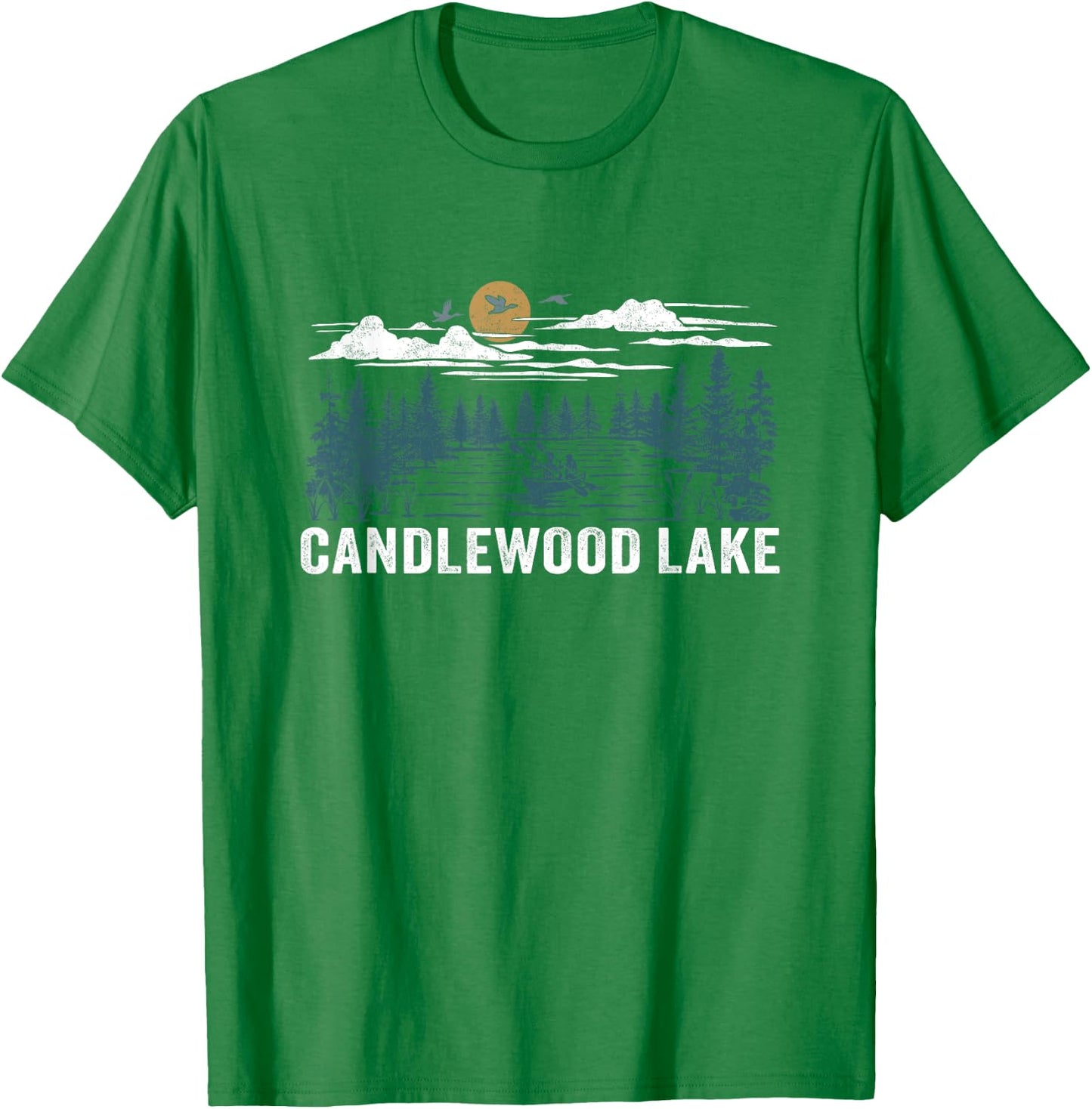 Candlewood Lake Connecticut T-Shirt - T-Shirt | Irish Green