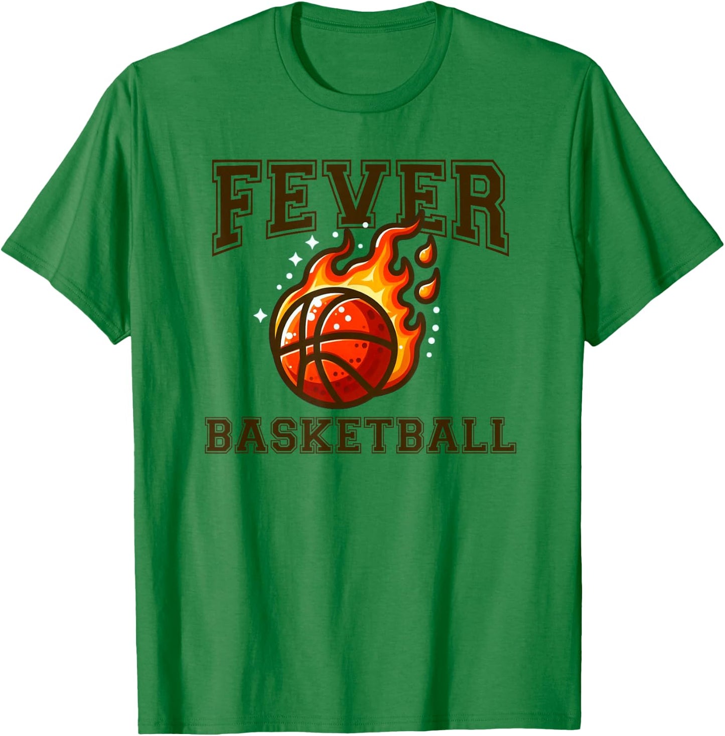 Basketball Fever Vintage Basketball T-Shirt - T-Shirt | Irish Green