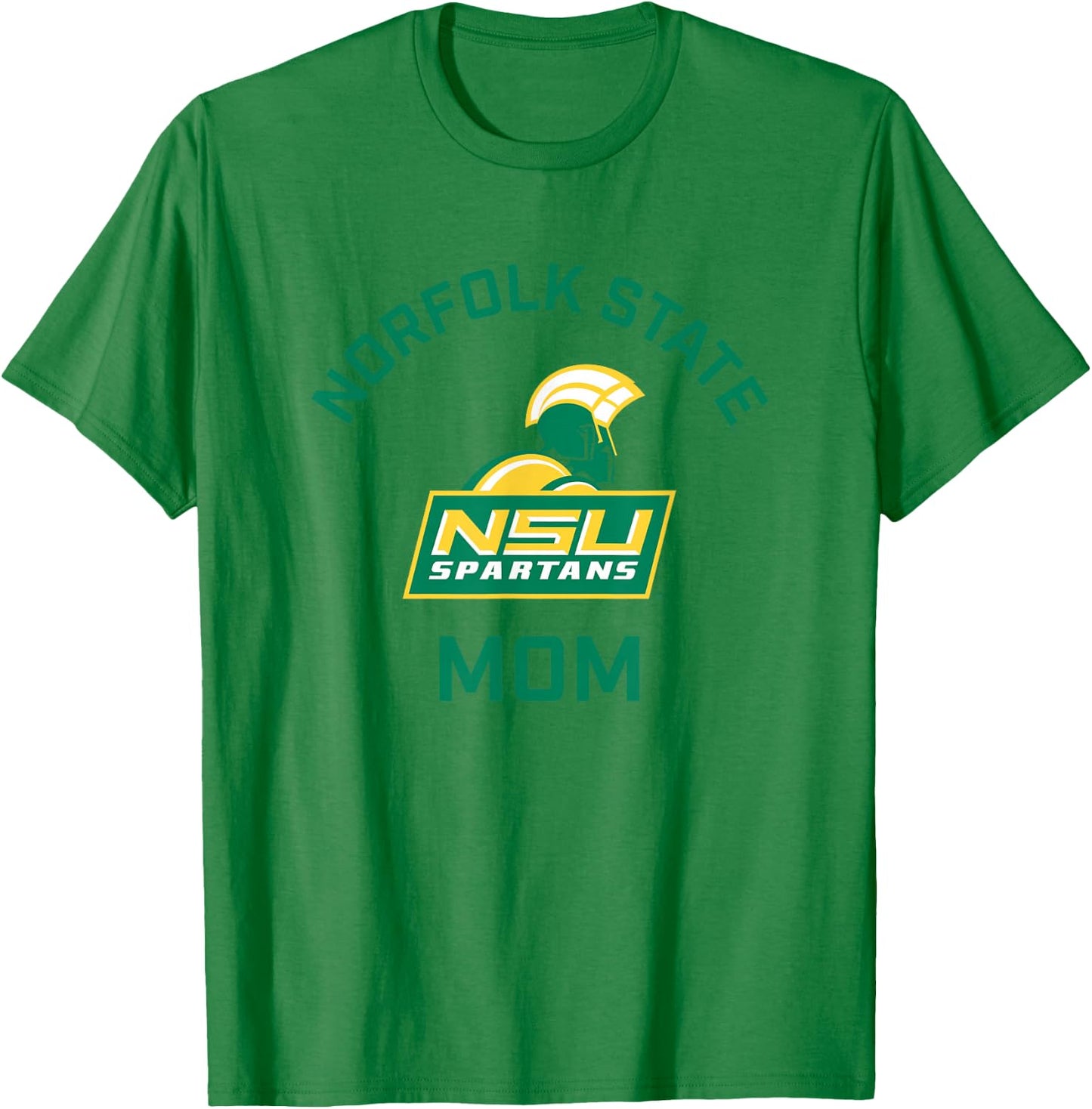Norfolk State University Spartans Arched Mom T-Shirt - T-Shirt | Irish Green