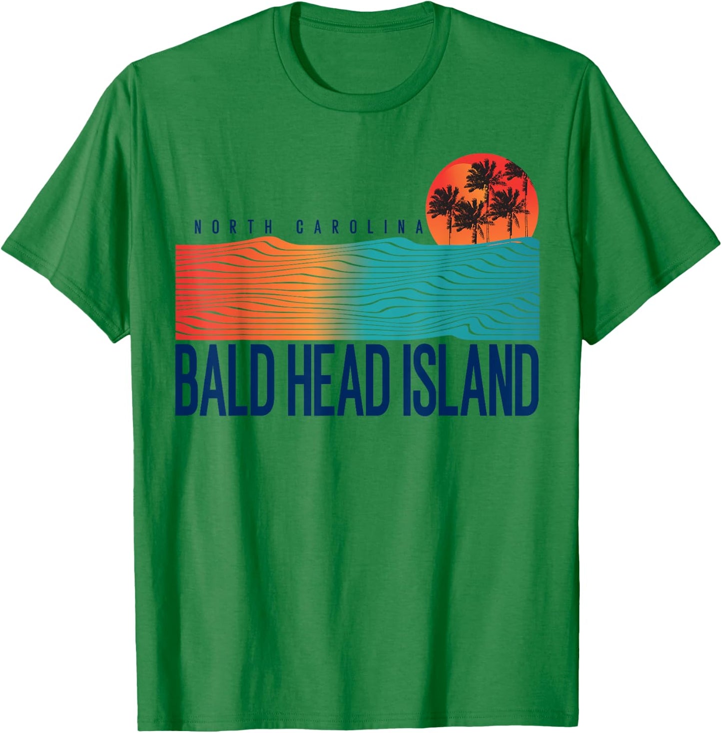 Bald Head Island Beach North Carolina Women Men Surfboarding T-Shirt - T-Shirt | Irish Green
