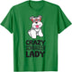 Crazy Schnauzer Lady Women Schnauzer Dog T-Shirt - T-Shirt | Irish Green