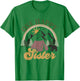 Cute One Happy Camper Birthday Decorations One Happy Sister T-Shirt - T-Shirt | Irish Green