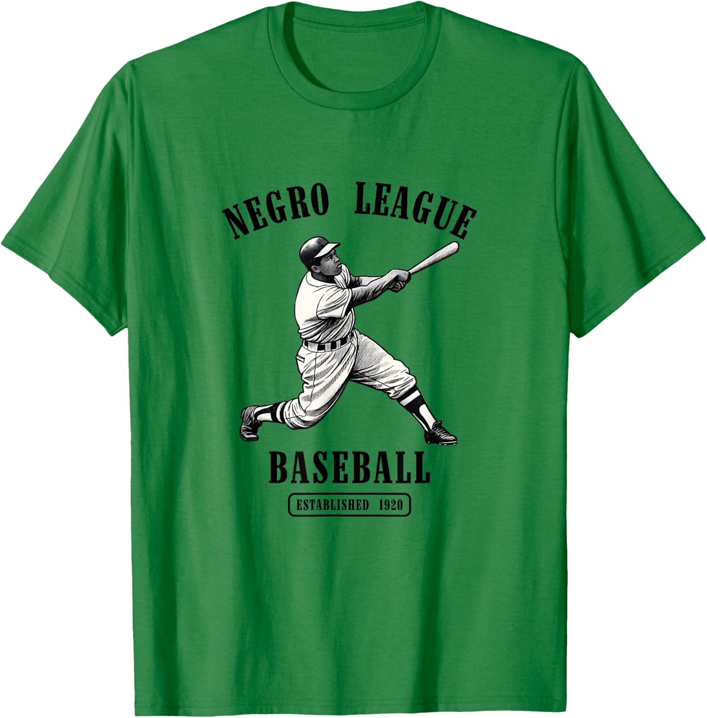 Vintage Negro League Baseball Black History Month Juneteenth T-Shirt - T-Shirt | Irish Green