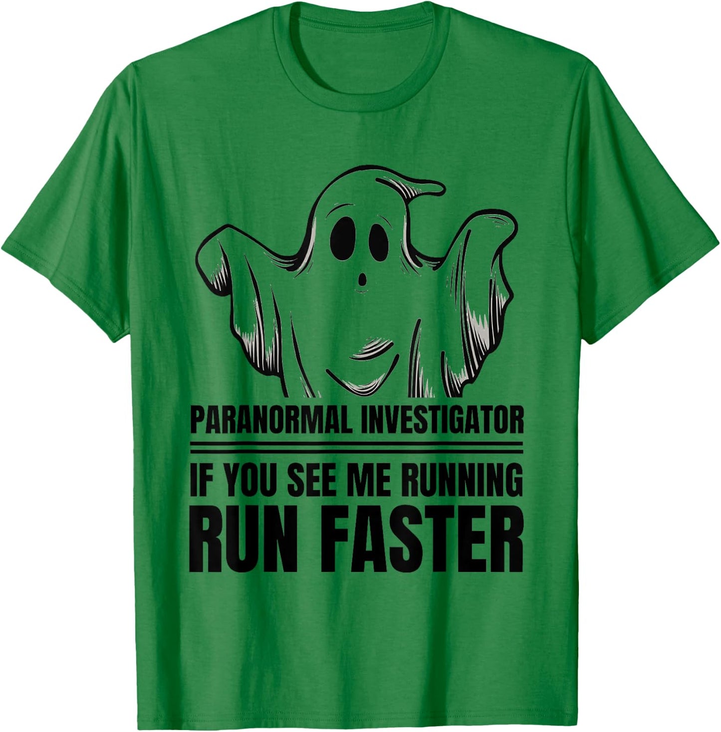 Ghost Adventures Hunter Hunting Paranormal Investigator T-Shirt - T-Shirt | Irish Green