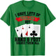 Hand & Foot Partner Card Game Set Score Sheets Hand and Foot T-Shirt - T-Shirt | Irish Green