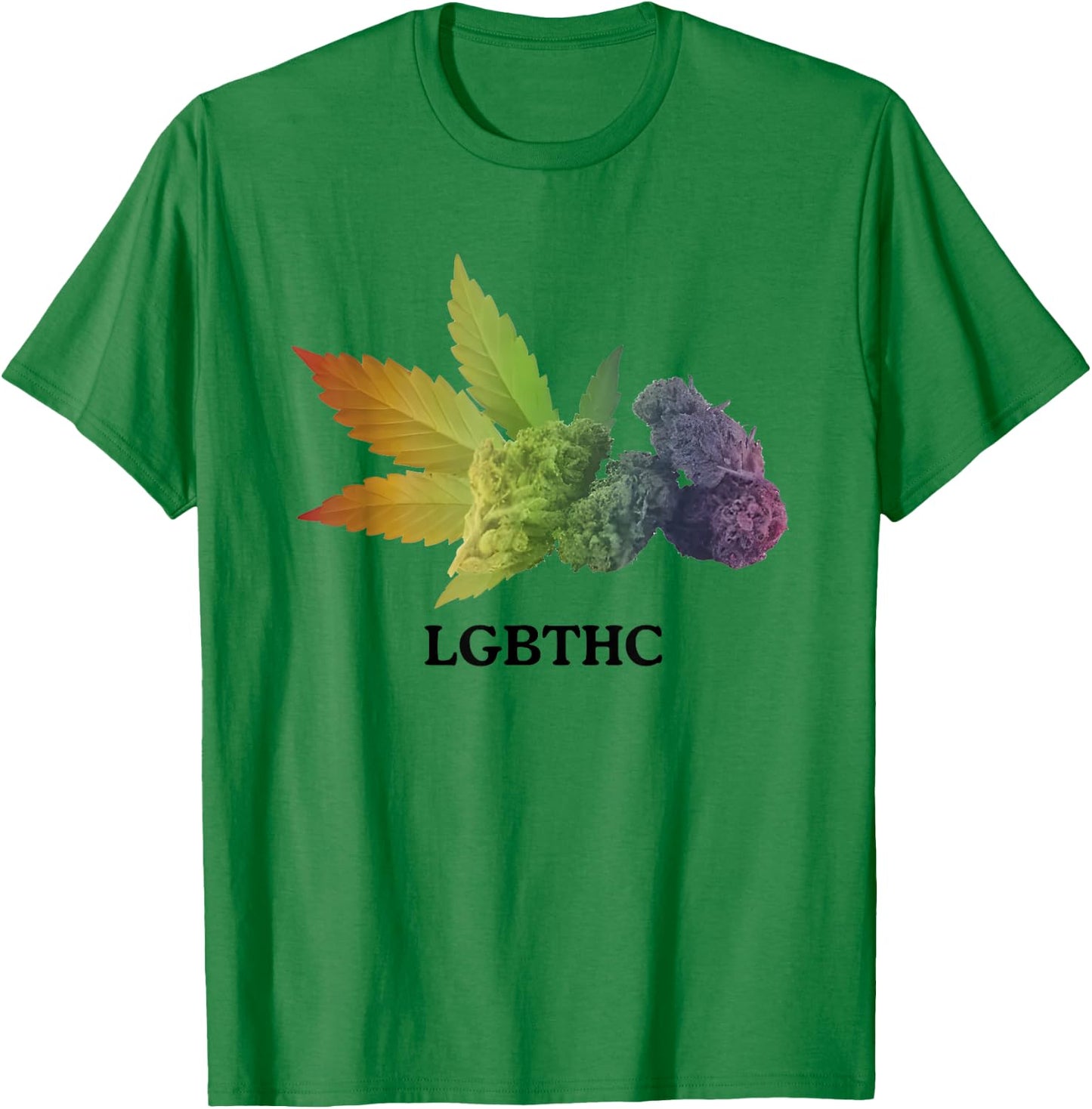 LGBTTHC Weed Leaf Pride Funny LGBTQ T-Shirt - T-Shirt | Irish Green