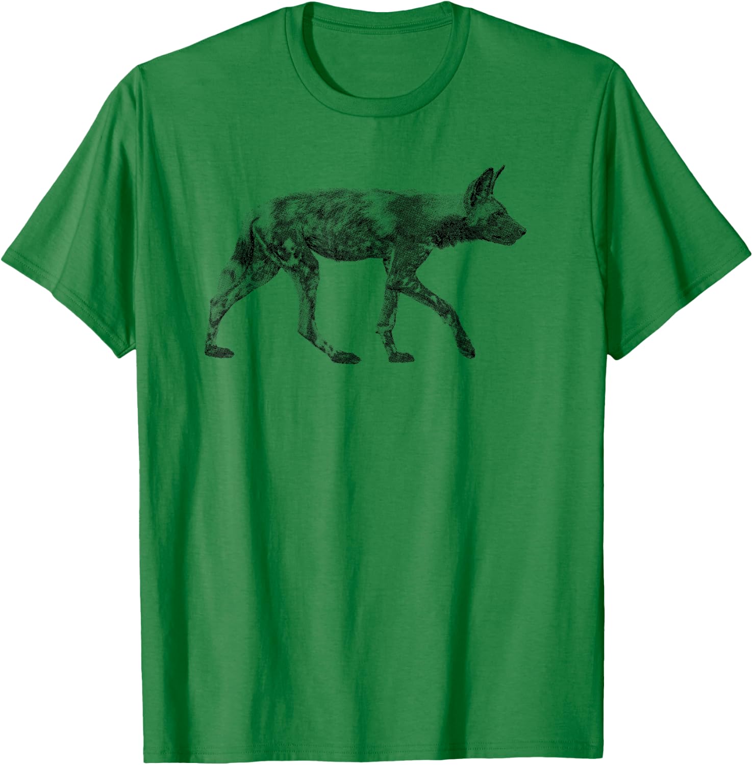 African Wild Dog Ready to Hunt T-Shirt - T-Shirt | Irish Green