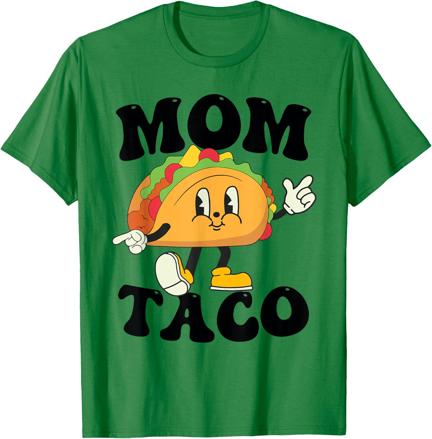 Mom of the Birthday Boy Girl Taco Mexican Birthday Family T-Shirt - T-Shirt | Irish Green