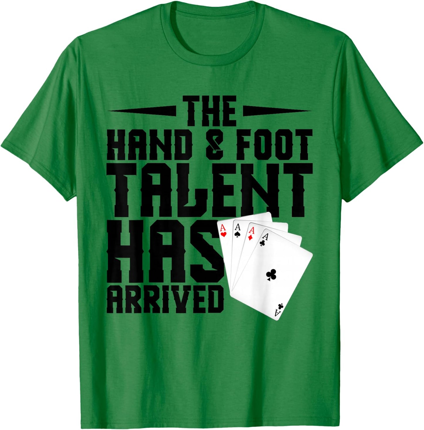 Hand and Foot Score Partner Card Game Set Player Hand Foot T-Shirt - T-Shirt | Irish Green