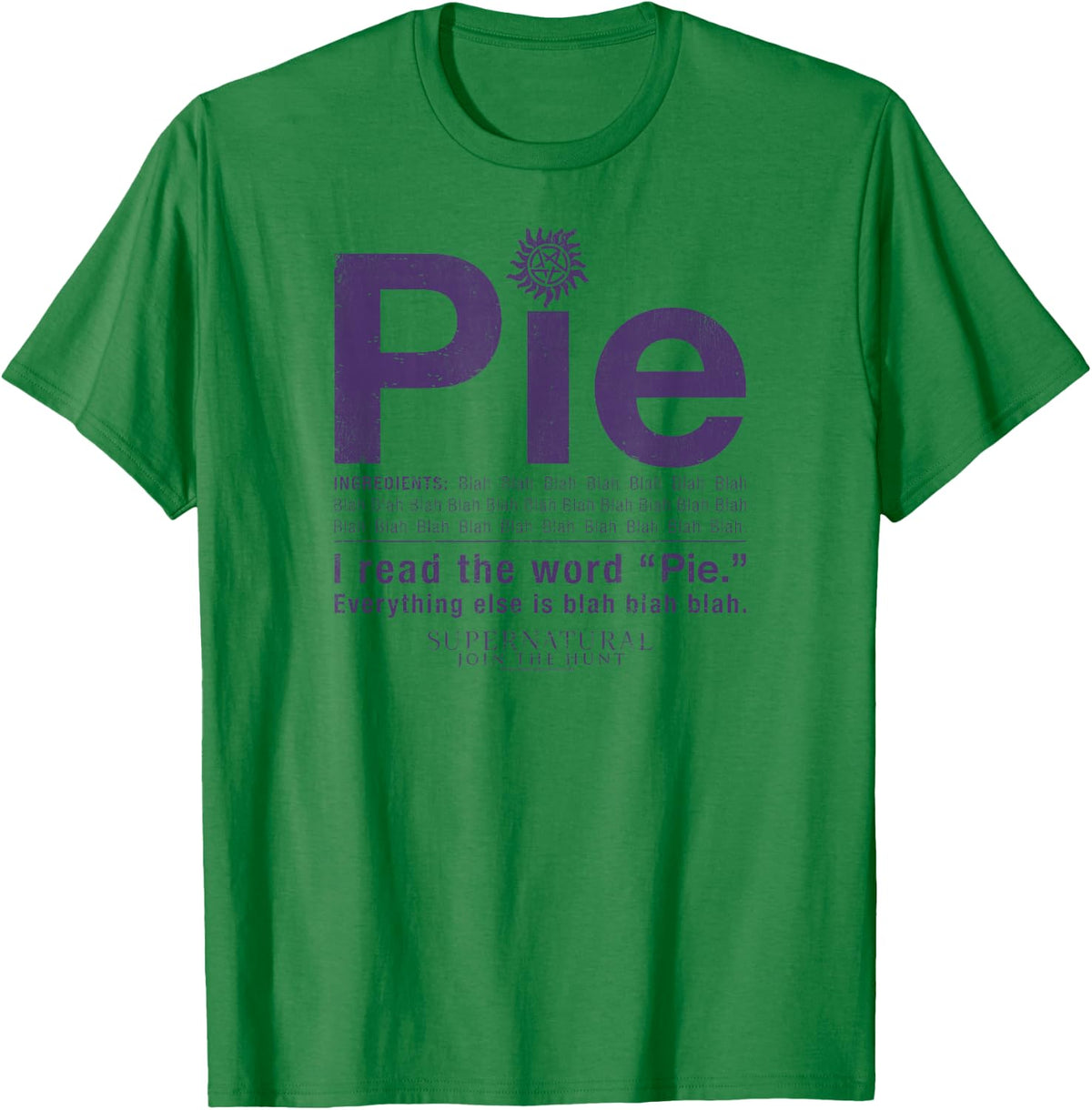 Supernatural Pie T-Shirt - T-Shirt | Irish Green