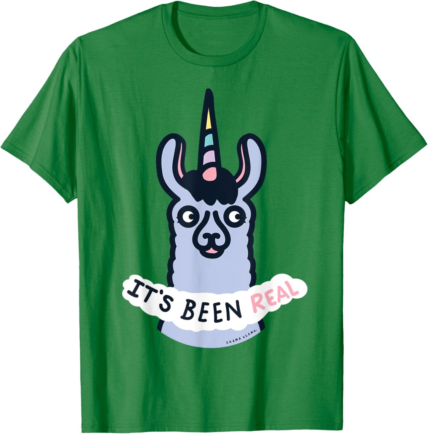 It's Been Real Llamacorn Unicorn Last Day of Work Shirt T-Shirt - T-Shirt | Irish Green