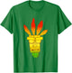 Crash Bandicoot Aku Aku Gradient Colors Chest Logo T-Shirt - T-Shirt | Irish Green