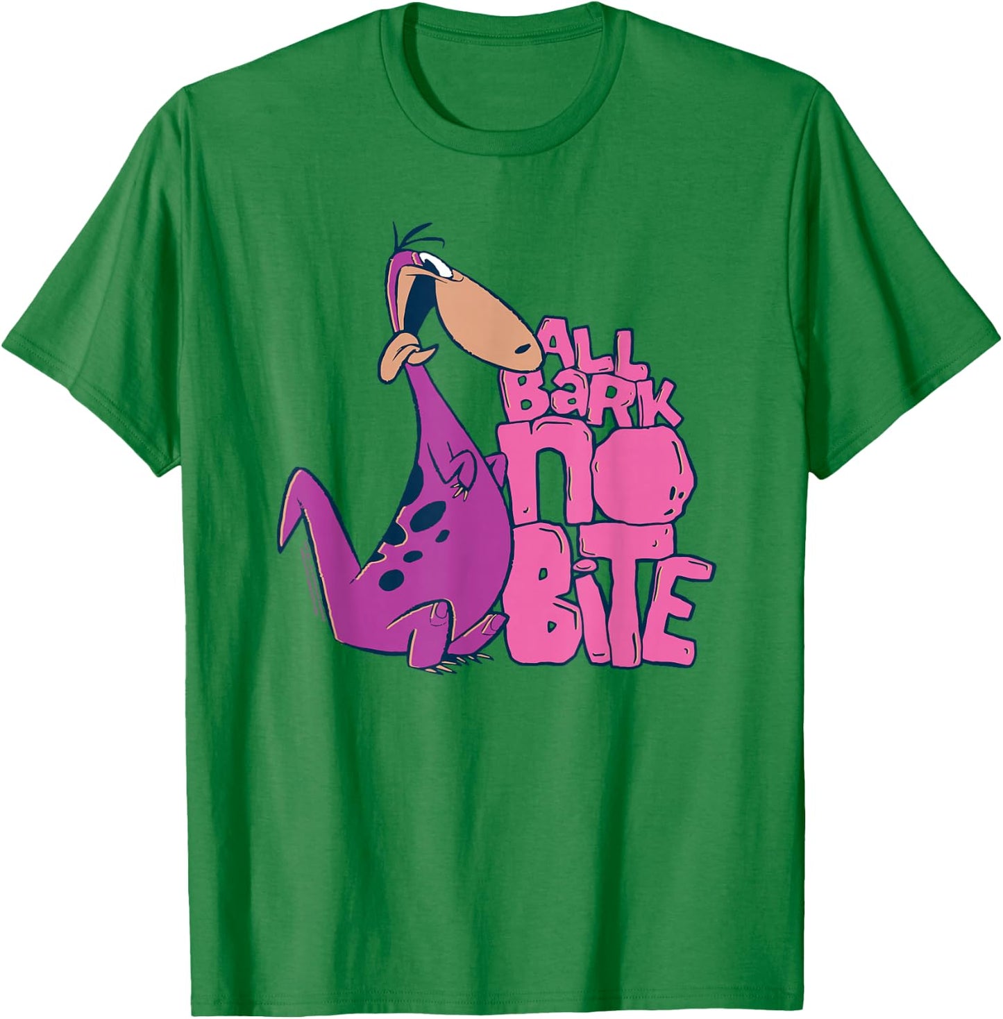The Flintstones Dino All Bark No Bite T-Shirt - T-Shirt | Irish Green