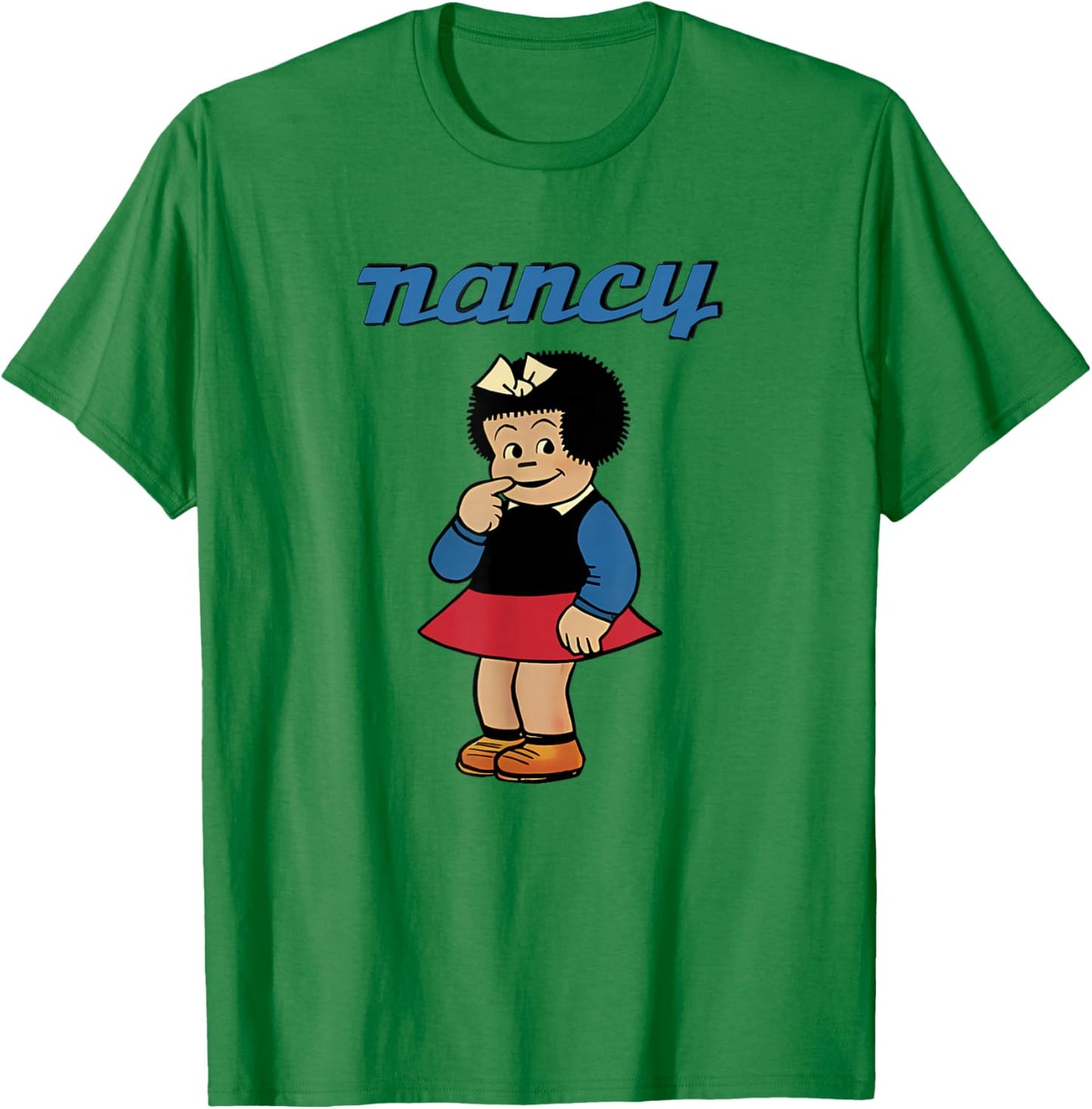 Nancy Comic Character Stands in Shy Pose Cute Trendy T-Shirt - T-Shirt | Irish Green