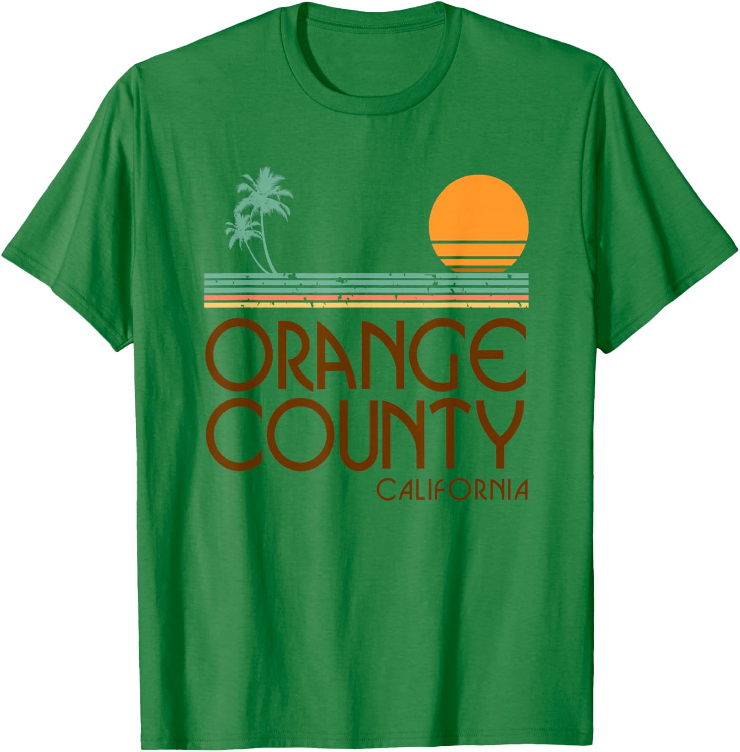 Orange County California T Shirt T-Shirt - T-Shirt | Irish Green