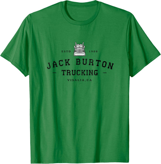 Jack Burton Trucking - Visalia, CA - Est. 1986 T-Shirt - T-Shirt | Irish Green