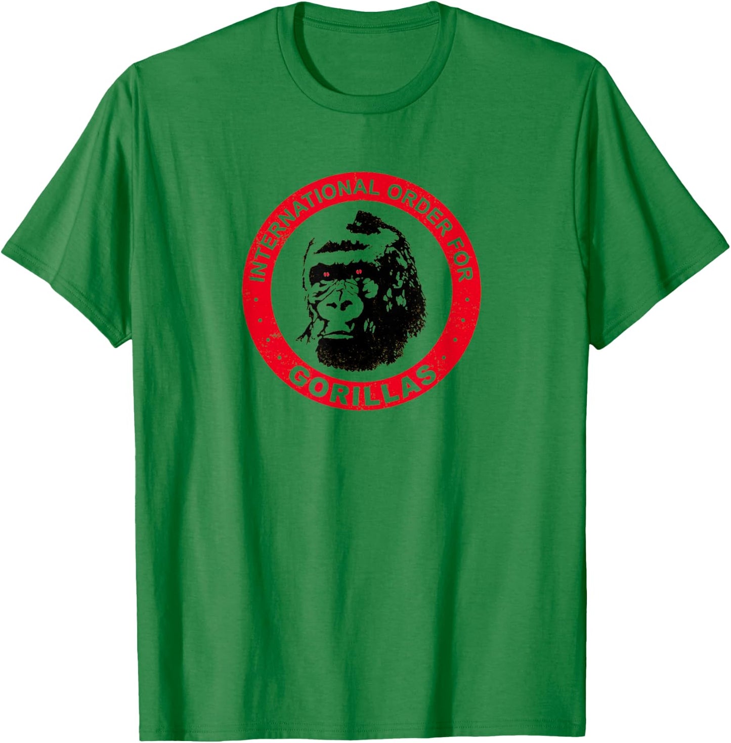International Order For Gorillas Retro 80s T-Shirt - T-Shirt | Irish Green