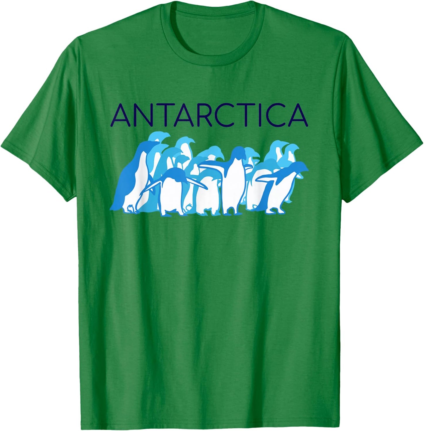 UpTheCreek Antarctica , Men's -Adults, Blue, Short Sleeve, Small T-Shirt - T-Shirt | Irish Green