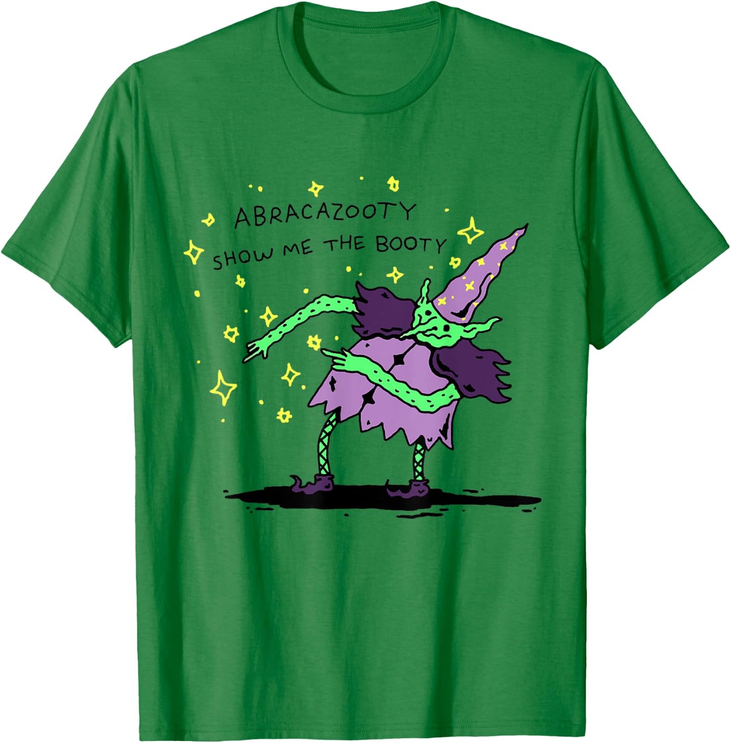 Abracazooty Show Me the Booty Funny Wizard T-Shirt - T-Shirt | Irish Green