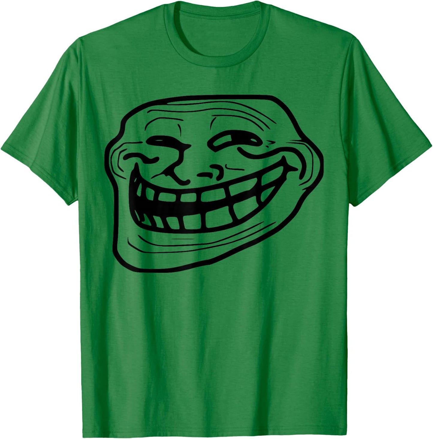 Troll Face Meme Funny Dank Meme Troll Face T-Shirt - T-Shirt | Irish Green