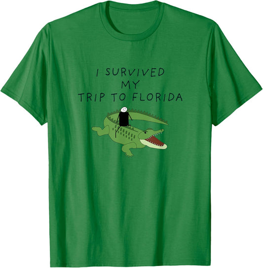 I survived my trip to Florida Funny T-Shirt - T-Shirt | Irish Green