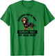 Funny Happy Black Long Haired Dachshund Lover T-Shirt - T-Shirt | Irish Green