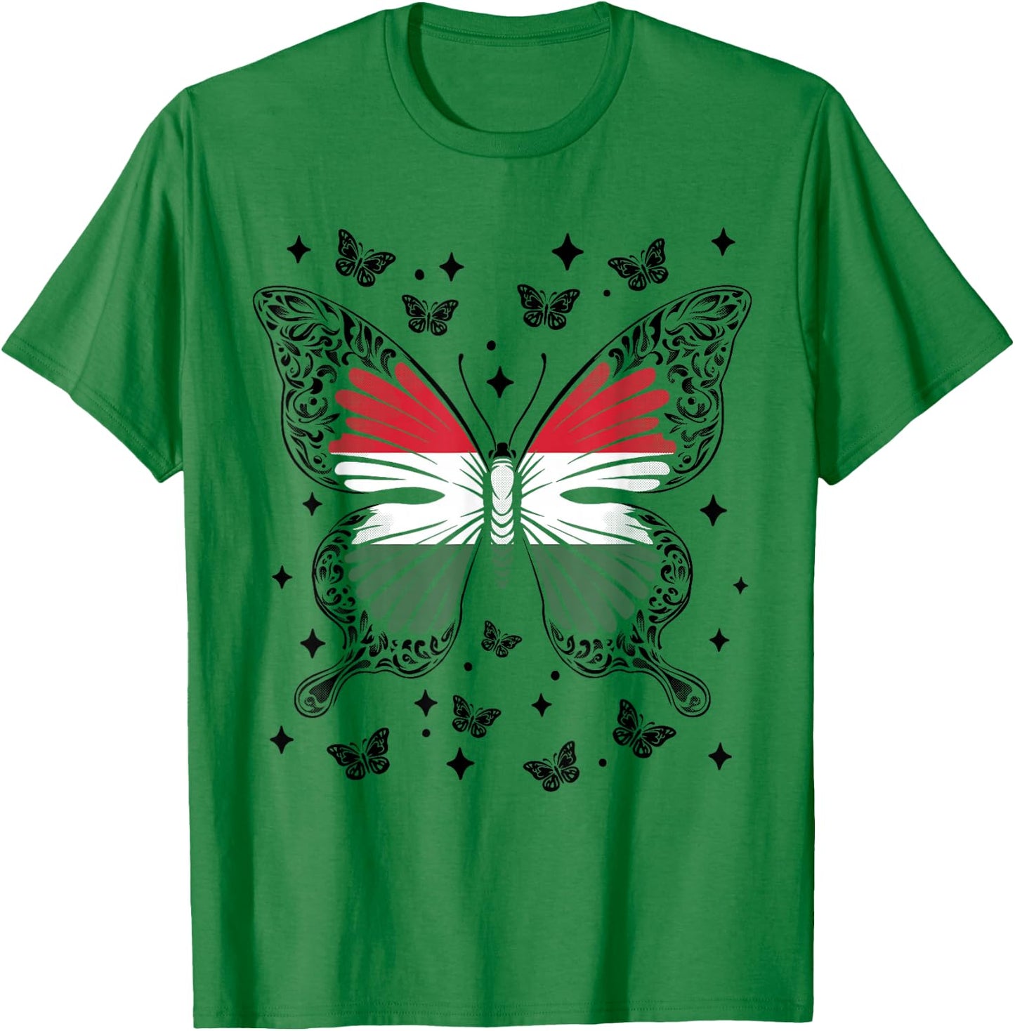 Hungarian Butterfly Hungary T-Shirt - T-Shirt | Irish Green