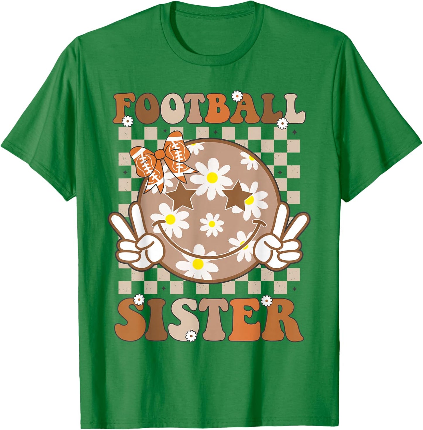 Football Sister Shirt for Girls Women Toddler Sport Lover T-Shirt - T-Shirt | Irish Green