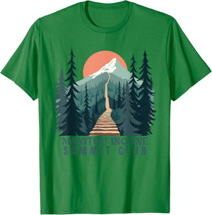 Manitou Incline Summit Club, Hiking Manitou Incline T-Shirt - T-Shirt | Irish Green