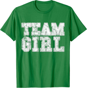 Team Girl Pink Gender Reveal Baby Shower T-Shirt - T-Shirt | Irish Green