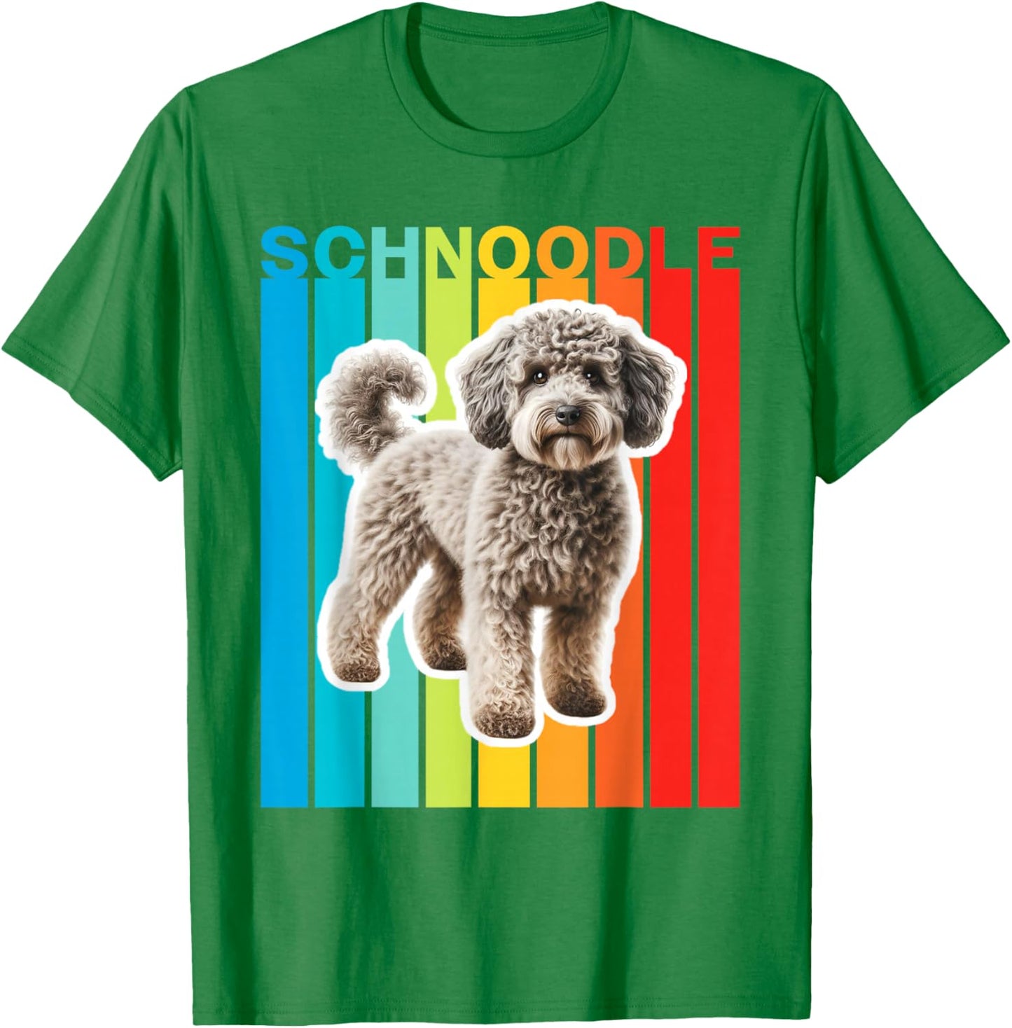 Colorful Schnoodle T-Shirt - T-Shirt | Irish Green