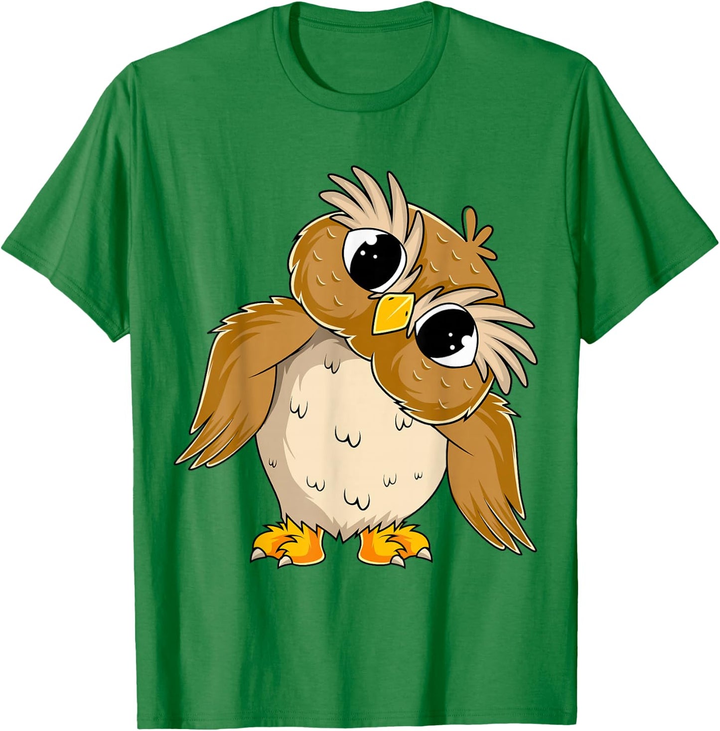 Owl Lover Women Kids Girl T-Shirt - T-Shirt | Irish Green