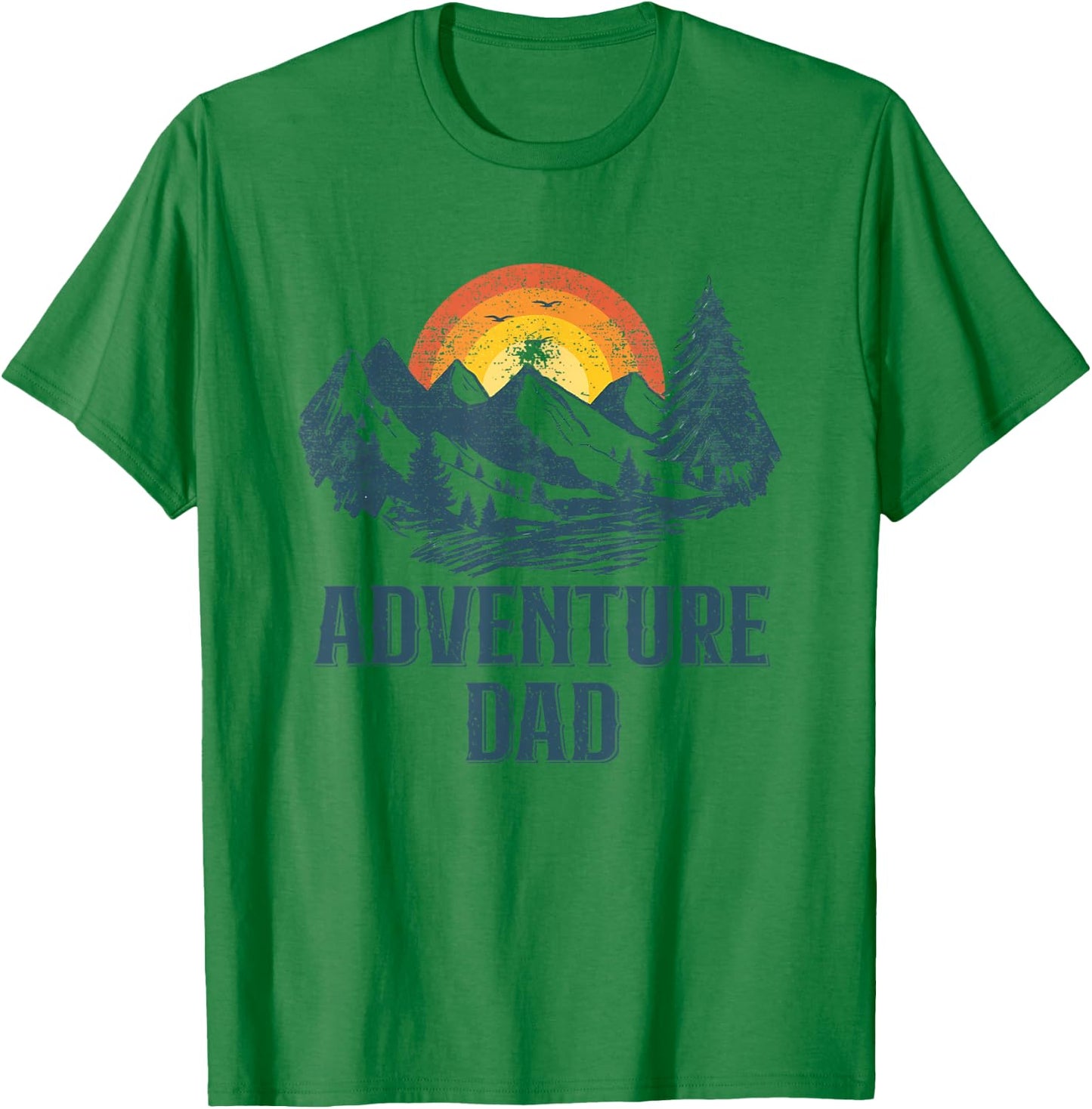 Adventure Dad Hiking Father T-Shirt - T-Shirt | Irish Green