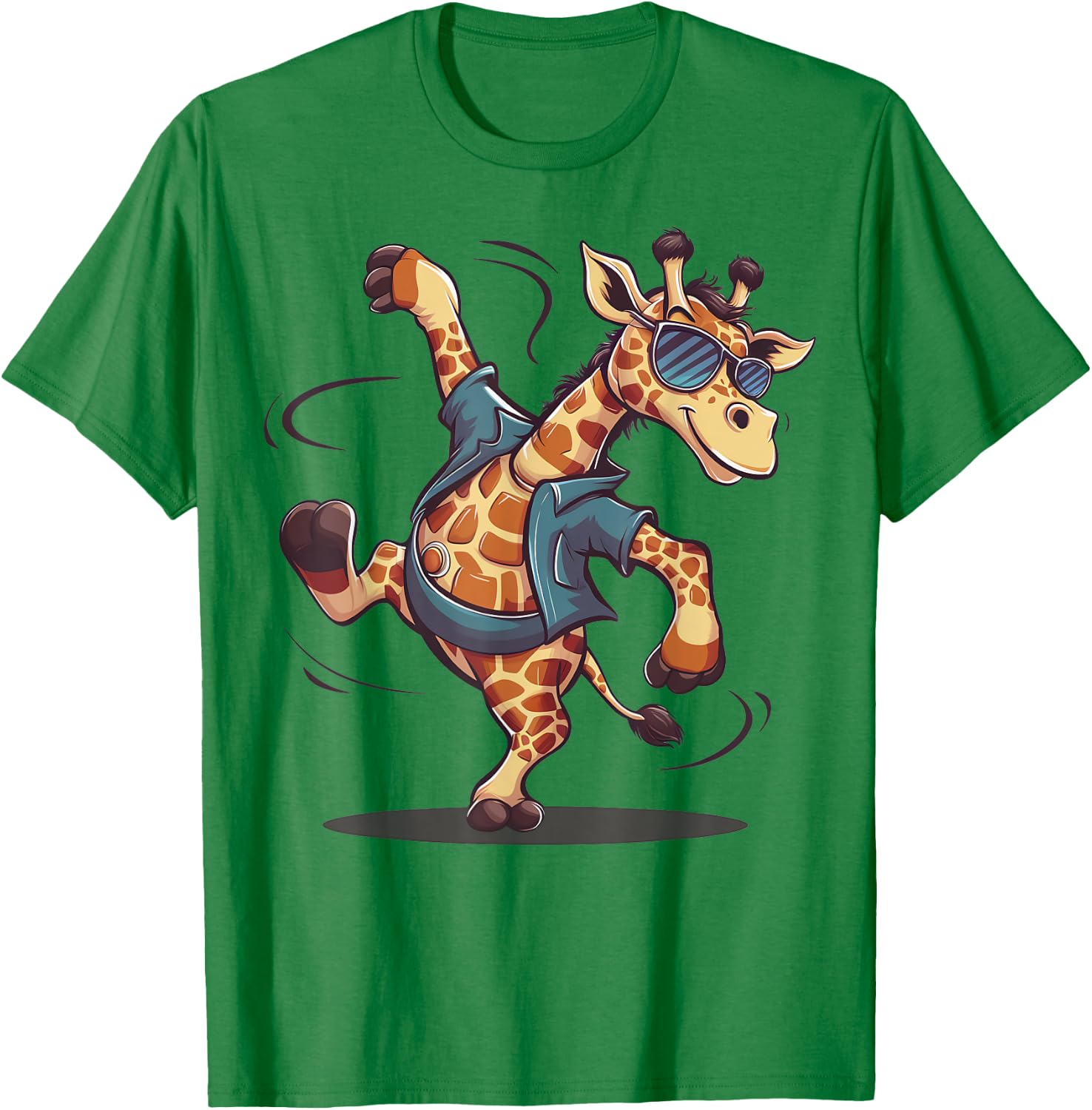 Cute Dancing Giraffe Sunglasses Giraffe Lover Boys Girls T-Shirt - T-Shirt | Irish Green