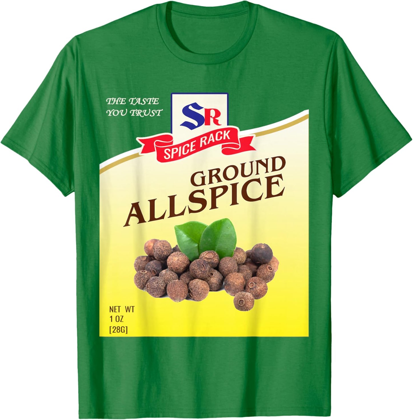 Ground Allspice Halloween Costume Unique Fun Foodie T-Shirt - T-Shirt | Irish Green