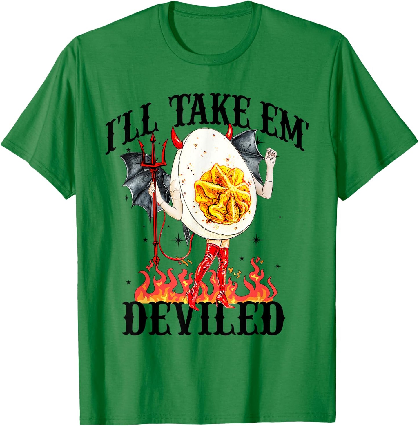 I'll Take Em' Funny Thanksgiving Dinner Deviled Egg Lover T-Shirt - T-Shirt | Irish Green
