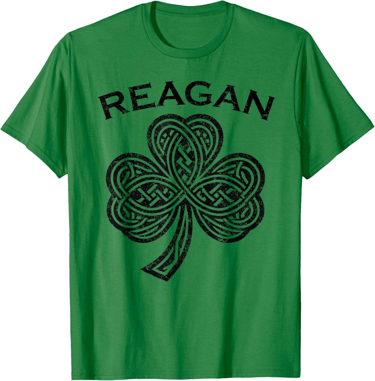 Reagan Family Last Name Irish Ireland Celtic T-Shirt - T-Shirt | Irish Green