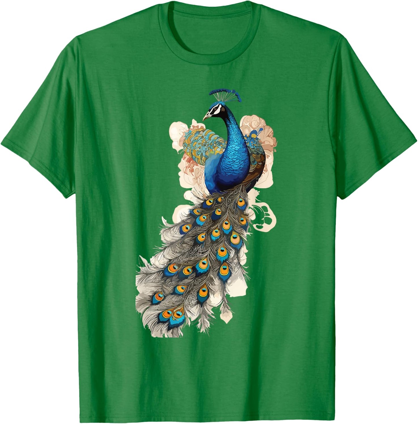 Peacock Feather Peahen Bird Animal Peacocks Lover T-Shirt - T-Shirt | Irish Green