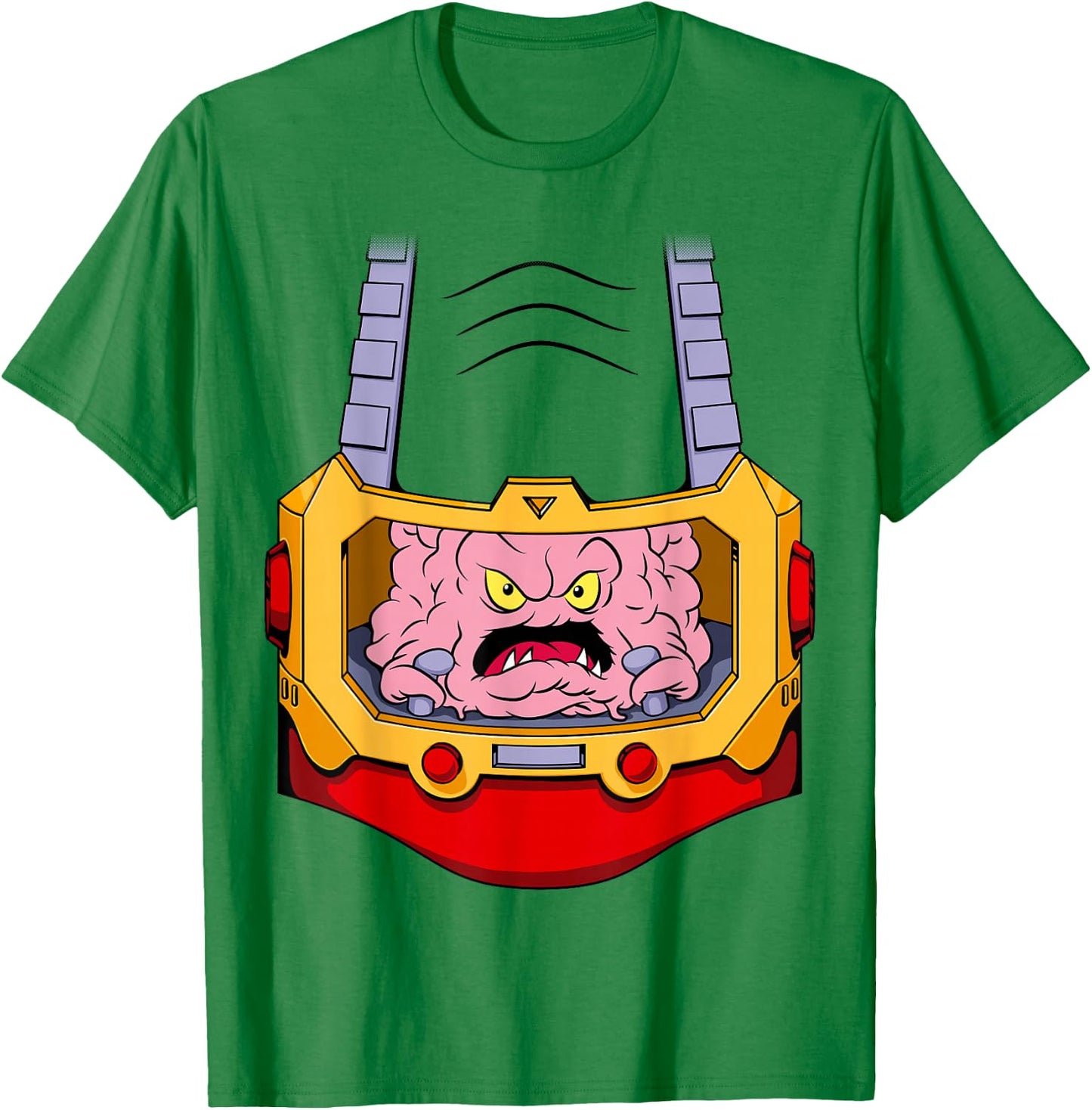 TMNT Krang Costume Belly Evil Supervillain Ninja Turtle T-Shirt - T-Shirt | Irish Green