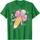 Pencil Coquette Bow Pink Back To School Teachers Girls Kids T-Shirt - T-Shirt | Irish Green