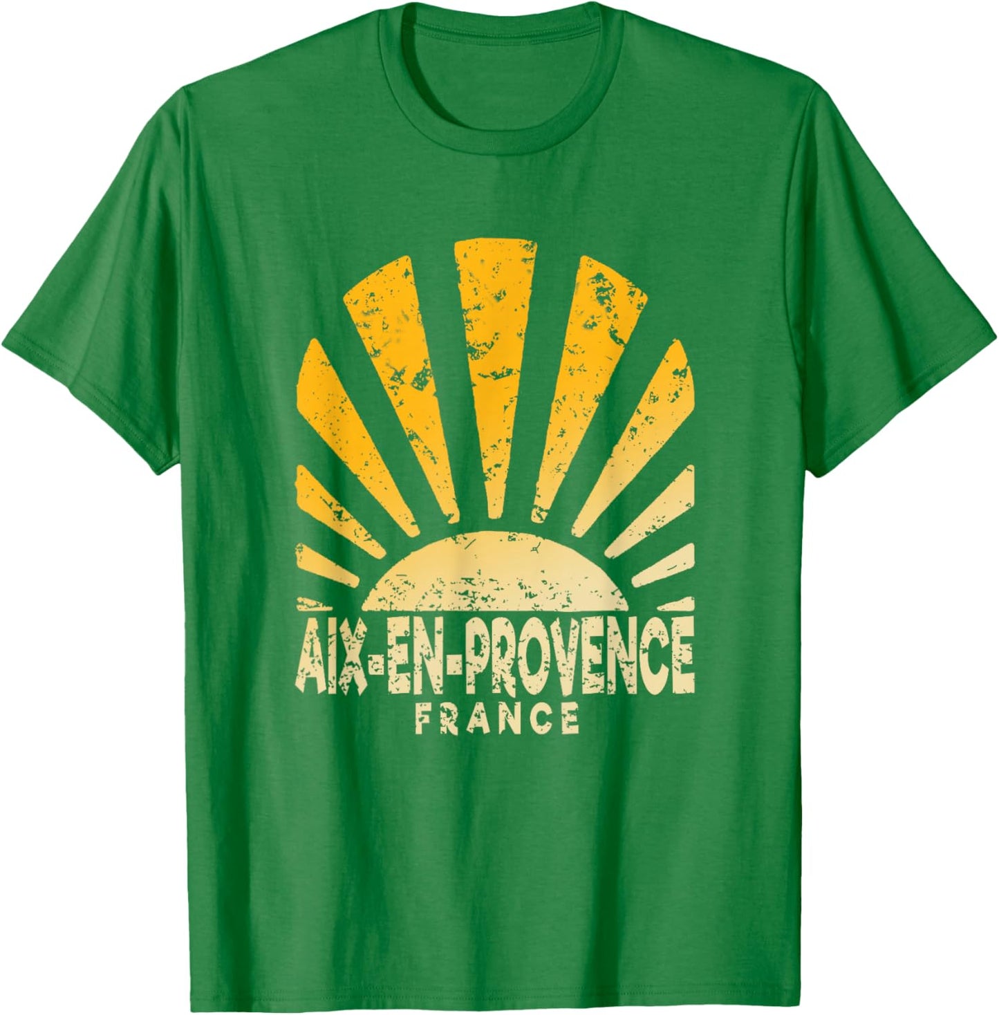 Aix-en-Provence France - Aix-en-Provence Sunshine T-Shirt - T-Shirt | Irish Green