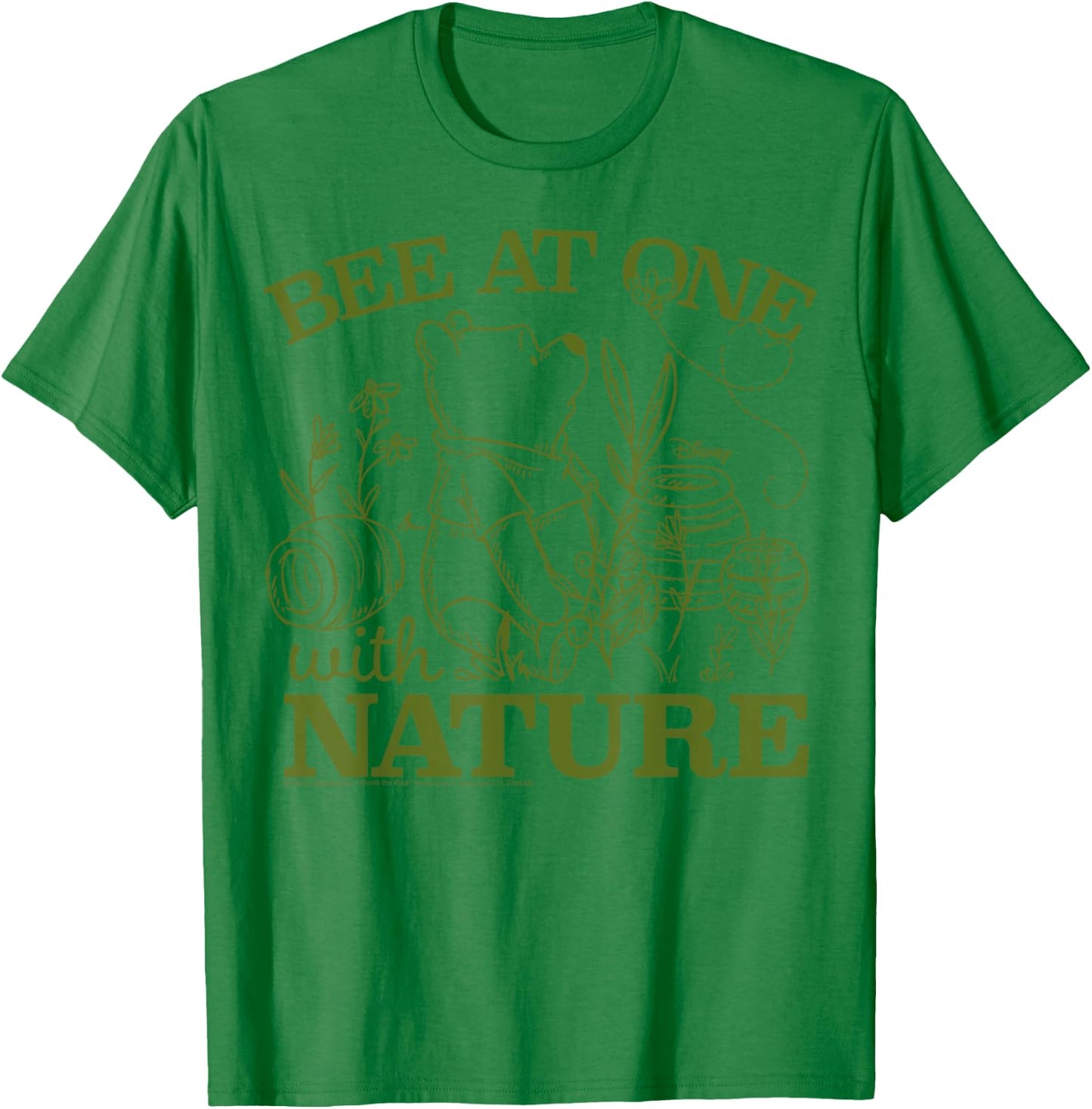 Winnie the Pooh - Bee At One With Nature T-Shirt - T-Shirt | Irish Green