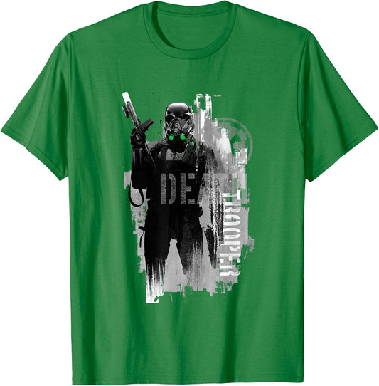 Star Wars Rogue One Iconic Death Trooper Pose Chest Poster T-Shirt - T-Shirt | Irish Green