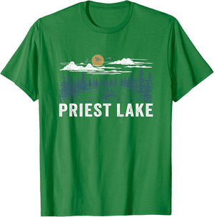 Priest Lake Idaho T-Shirt - T-Shirt | Irish Green