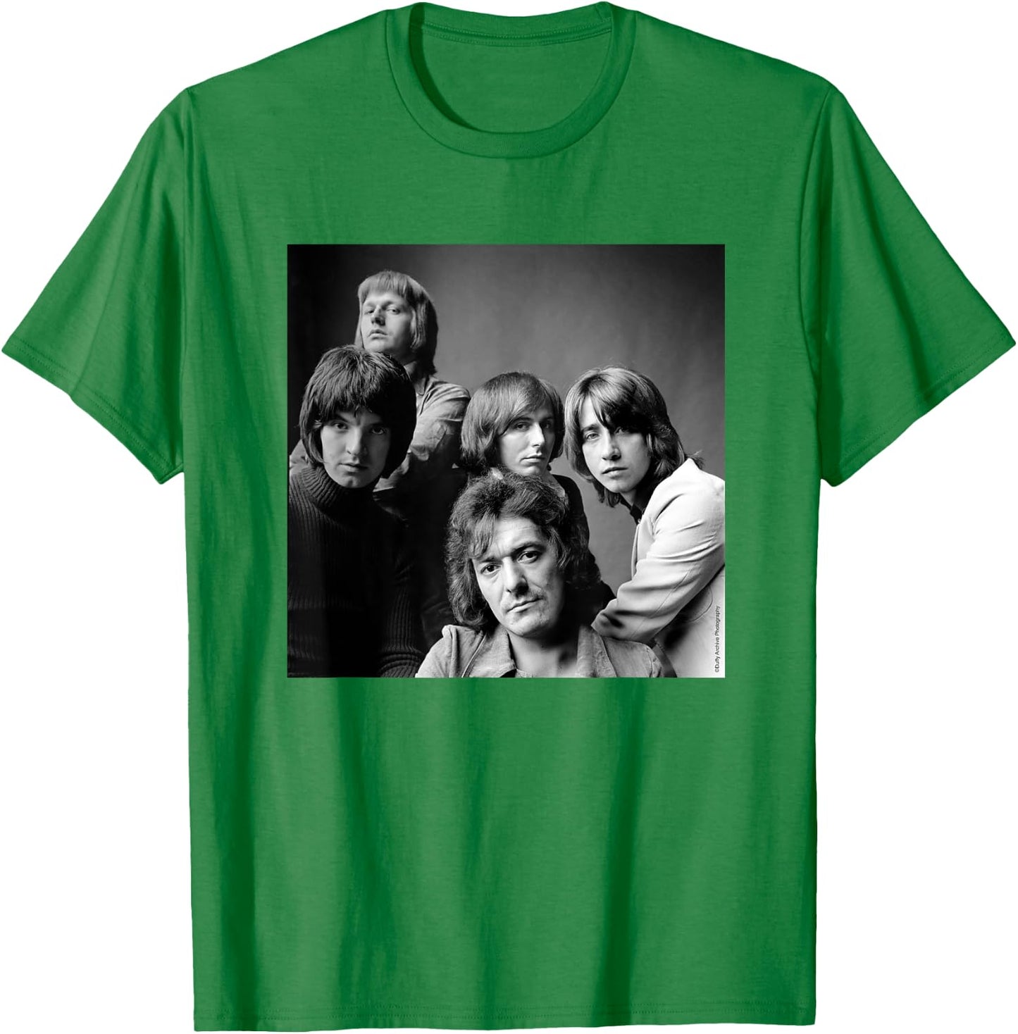 Duffy Archive Photography The Hollies Band Portrait 1972 T-Shirt - T-Shirt | Irish Green