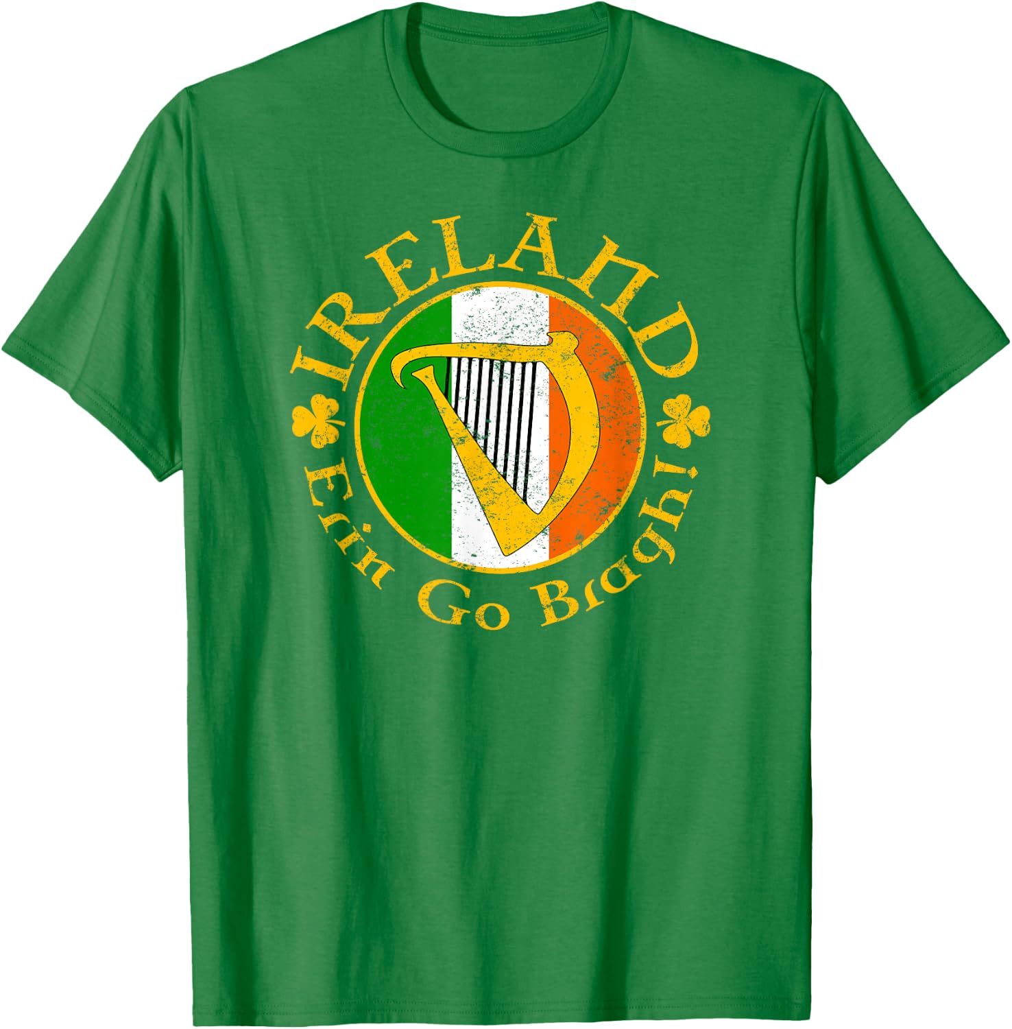 IRELAND Erin Go Bragh! Irish Harp T-Shirt - T-Shirt | Irish Green