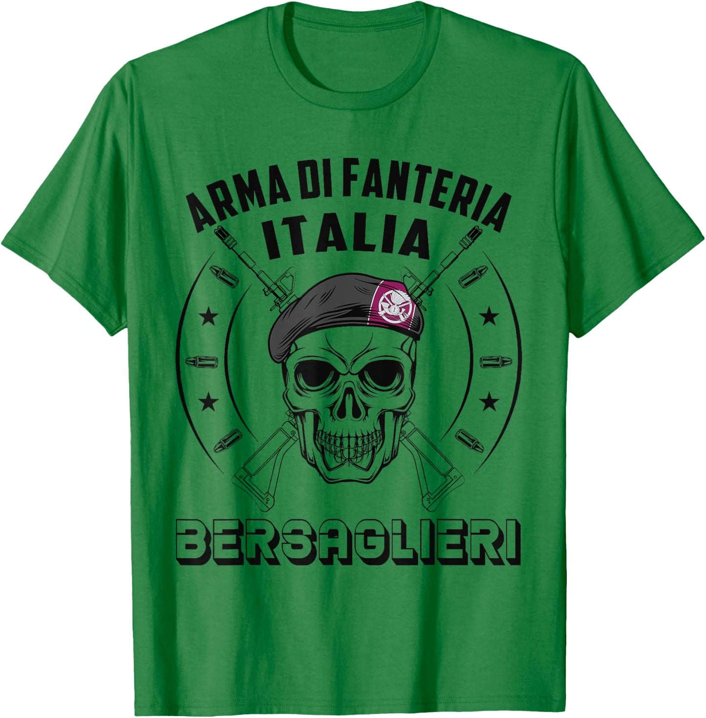 Bersaglieri Italian Infantry Special Force Military T-Shirt - T-Shirt | Irish Green