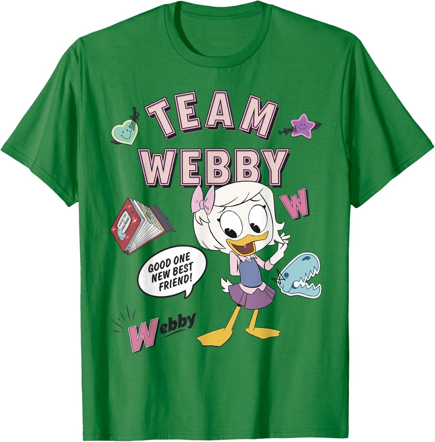 Disney DuckTales Team Webby Collage Small T-Shirt - T-Shirt | Irish Green