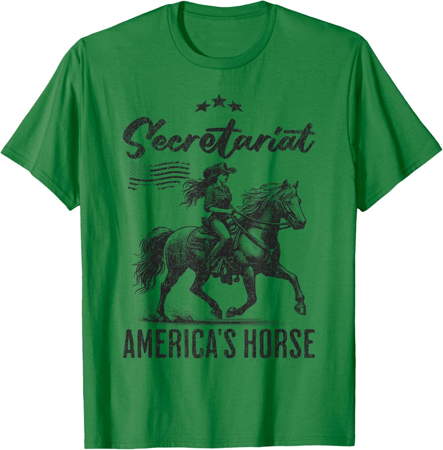 Funny Secretariat America's Horse quote Vintage Horse Racing T-Shirt - T-Shirt | Irish Green